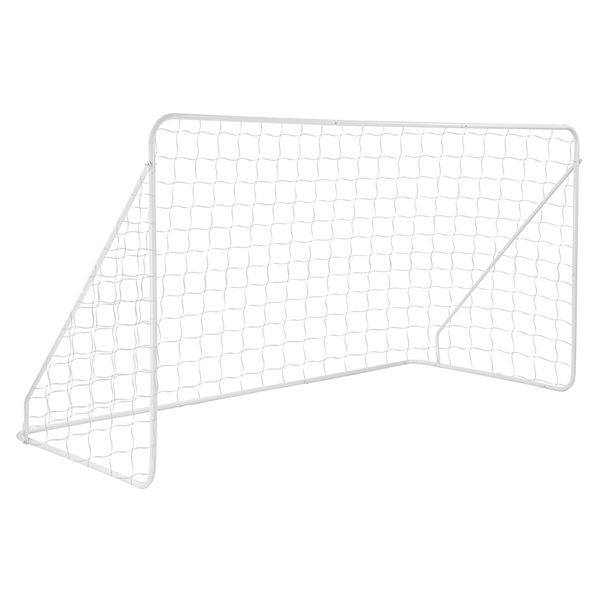 Soccer Goal Set Football Net Metal Frame Backyard Training Practice Kids Adults Youth Home Outdoor Sports Games Match 2.4x1.52m