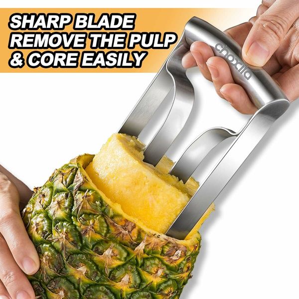 Pineapple Corer Large Stainless Steel Pineapple Corer Peeler, Diameter 10 CM