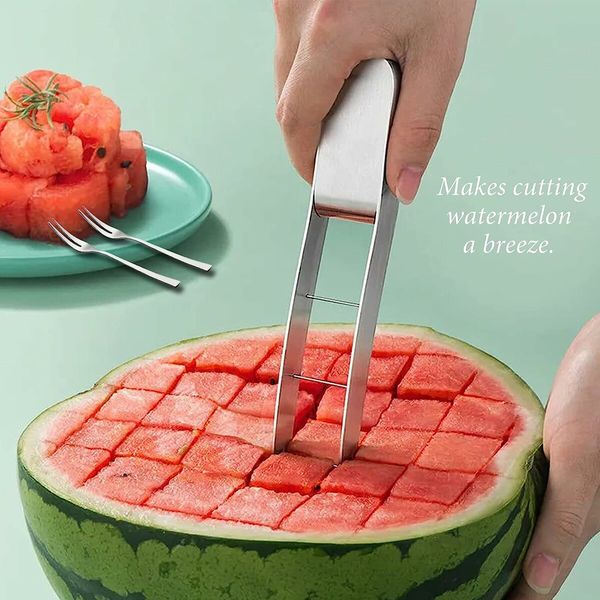 Watermelon Slicer Choxila,Stainless Steel Watermelon Cutter Cool