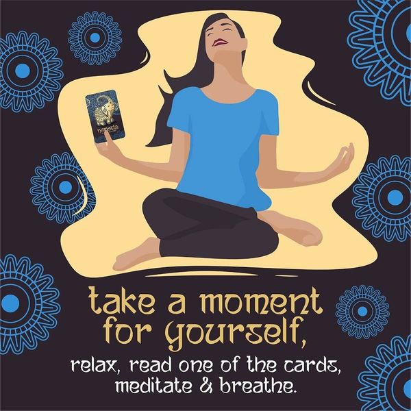 Namaste Stress Reducing Cards, Self Care Cards, Anxiety and Stress Relief Gifts