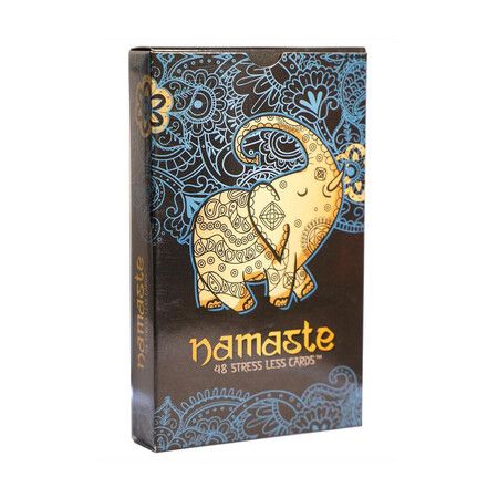 Namaste Stress Reducing Cards, Self Care Cards, Anxiety and Stress Relief Gifts