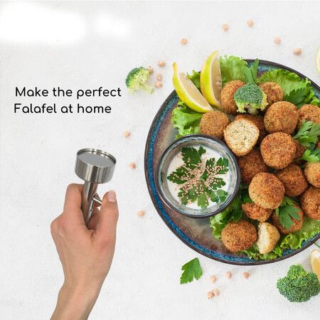 Falafel Scoop, Stainless Steel Professional Falafel Maker Scoop