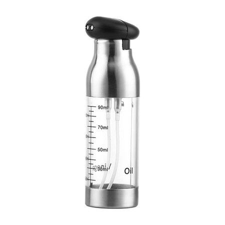 90ml Kitchen Stainless Spray Bottle for Oil Oil Vinegar Soy Sauce BBQ Spray Oiler