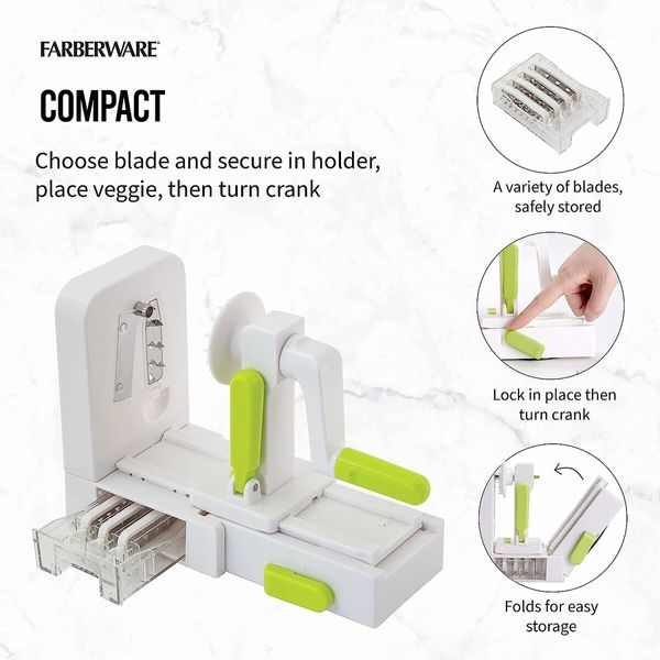 Professional Foldable Fruit And Vegetable Spiralizer Slicer