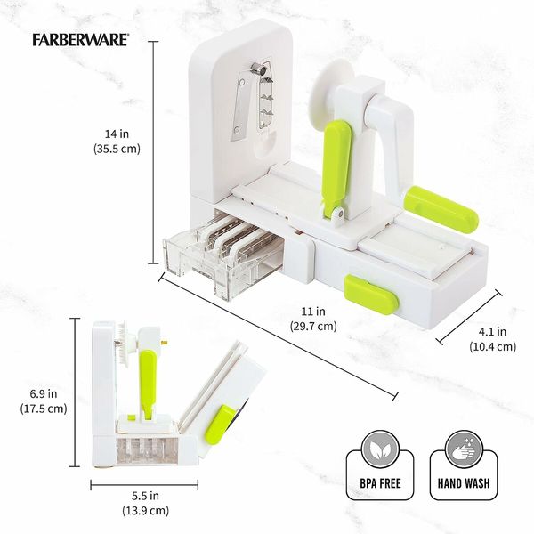 Professional Foldable Fruit And Vegetable Spiralizer Slicer