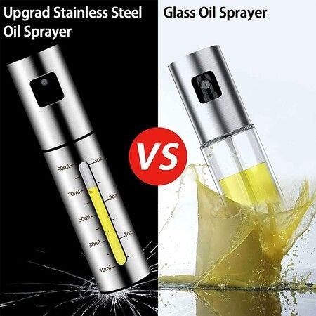 Stainless Steel Fuel Injector Cooking Oil Bottle Mist Spray Olive Oil Glass Spray Bottle