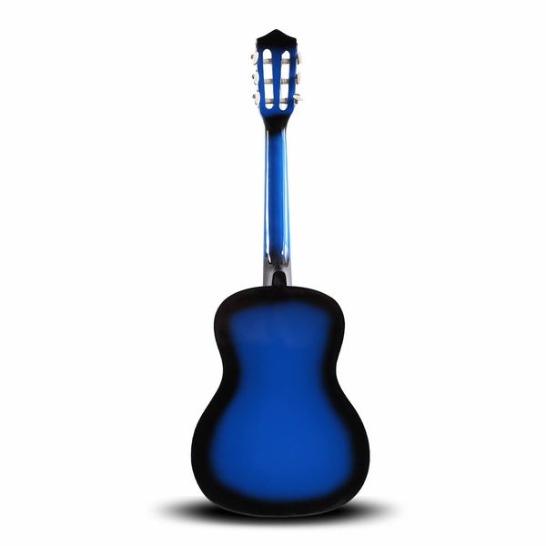 Melodic 34'' Kids Acoustic Guitar 6 Strings Tuner Cutaway Wooden Kids Gift Blue