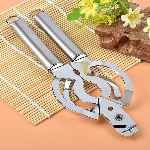 Bottle Opener, Multi Functional Innovative Small Tool Food Can Lid Bottle Opener Silver