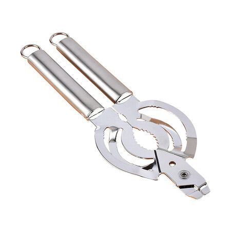 Bottle Opener, Multi Functional Innovative Small Tool Food Can Lid Bottle Opener Silver