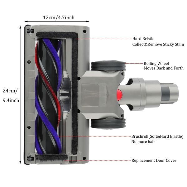 Motor Head for Dyson  V11 V10 V8 V7 Vacuum Cleaner, Animal Detect Absolute Cyclone Motorhead Total Clean Fluffy Vacuum Cleaner