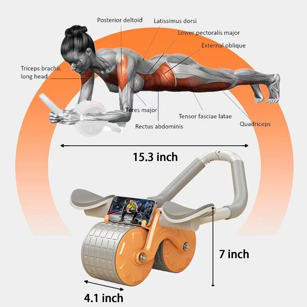 Ab Roller Wheel for Abdominal & Core Strength Training,Ab Wheel Roller with Knee Pad for Abs Workout,Beginners,and Advanced Abdominal Core Strength Training