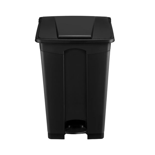 68L Rubbish Bin Kitchen Compost Dustbin Garbage Trash Waste Recycling Can Pedal Garden Home Office Large Plastic Black