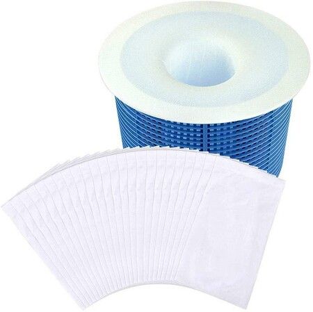 Pool Skimmer Socks 10 Pack Fine Mesh Swimming Pool & Spa Pre-Filter Savers for Filters, Baskets, and Skimmers