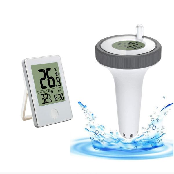 Pool Thermometer Floating Easy Read Digital, Wireless Pool Thermometer for Swimming Pool, Spa, Tubs and Ponds