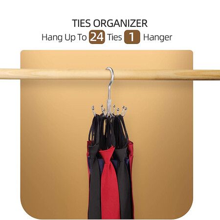 Belt Hanger, Belt Rack Closet Accessories Organizer, Hanging Holder Storage Hook