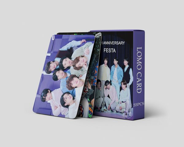 7PACKS   BTS Lomo Card KPOP Bangtan Boys Photocards Proof Greeting Card 2023 10th anniversary Festa World Butter