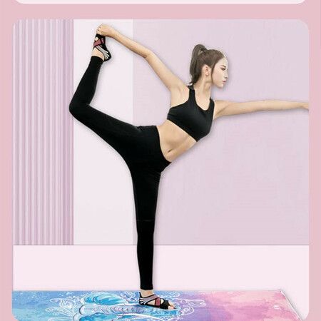 Yoga Socks Women Toeless Anti-skid Socks for Pilates Barre Ballet Bikram Workout Size M-Pink