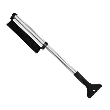 Extendable Ice Scraper Snow Brush for Car Windshield and Glass Snow Ice Remover(Black)