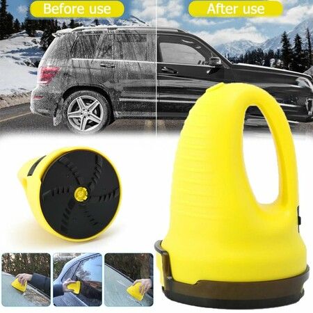 Electric Ice Scraper Multifunction Easy to Use Car Windshield Deicer Defrost Clean Tools For Car New Yellow