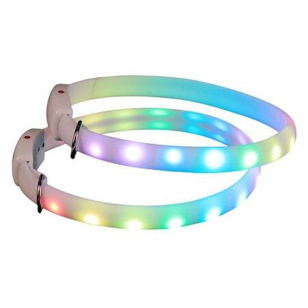 11 Colors LED USB Rechargeable Dog Collar LED Light Night Safety Glowing Collar Pet Luminous Flashing Necklace Anti-Lost Harnesses