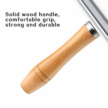 Seam Roller for Leather Quilting Platen Tools Leather Press Edge Roller Leather Edge Creaser Smoother Leather Glue(Large)