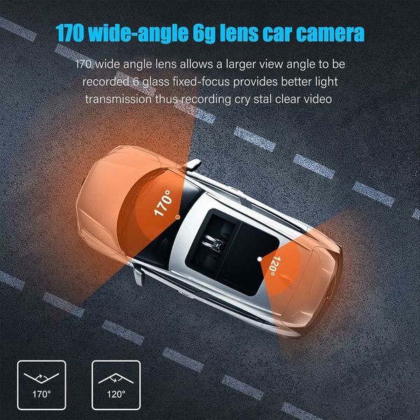 4.0 Inch Dash Cam Car Dvr 24 Hours Hd 1080p Dash Cam Dual Lens Video Recorder