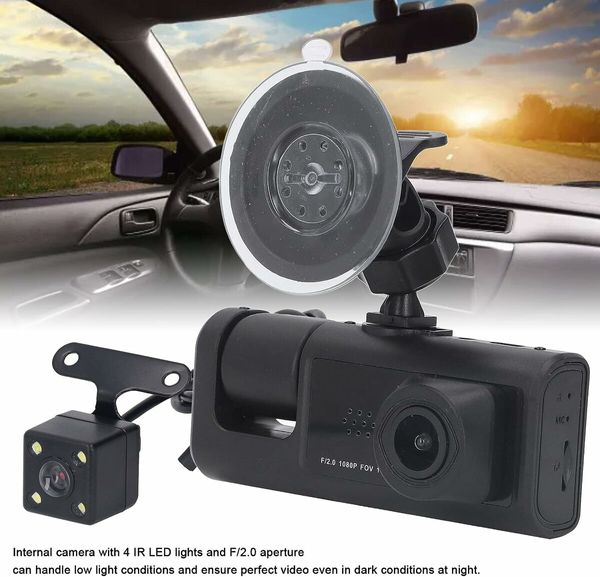 Dash Cam DVR for Cars, FHD 1080P Car Dashboard Recorder Dashcam with Parking Monitor