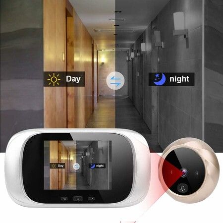 2.8in Digital Door Viewer, Home Video Doorbell, TFT LCD Visual Door Viewer for Home