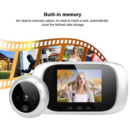 2.8in Digital Door Viewer, Home Video Doorbell, TFT LCD Visual Door Viewer for Home