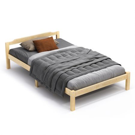 ALFORDSON Bed Frame Wooden Timber King Single Mattress Base Platform Beatrix Oak