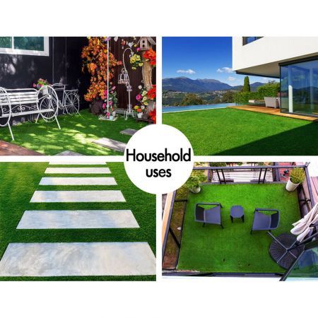 OTANIC Artificial Grass 10 SQM Roll Synthetic Turf Fake Yarn Lawn 12mm 2x10m