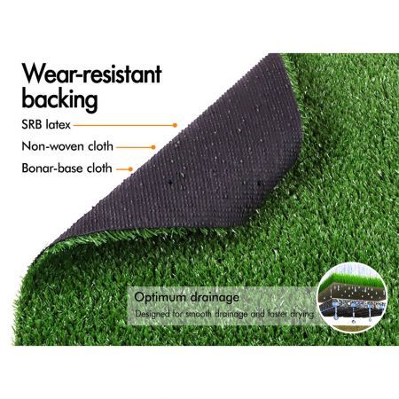 OTANIC Artificial Grass 10 SQM Roll Synthetic Turf Fake Yarn Lawn 12mm 2x10m