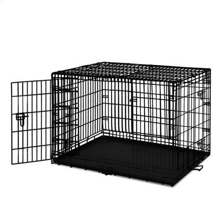 BEASTIE Dog Cage Kennel Metal Pet Crate Cat Collapsible Playpen 36" Large