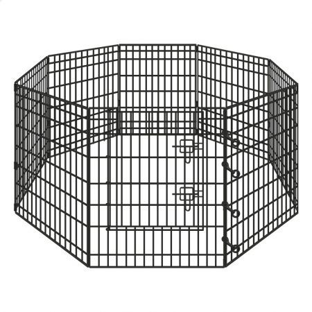 BEASTIE Dog Playpen Pet Fence 8 Panel Enclosure Metal Puppy Exercise Pen 36"