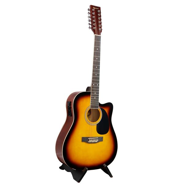 Karrera 12-String Acoustic Guitar with EQ - Sunburst