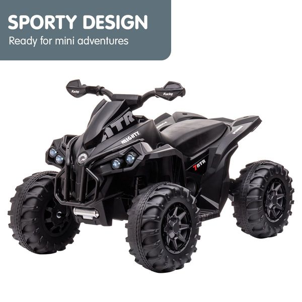 Kahuna GTS99 Kids Electric Ride On Quad Bike ATV 50W - Black