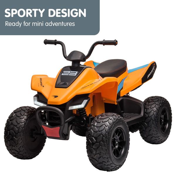 MCL35 McLaren Ride On Electric Quad Bike - Orange