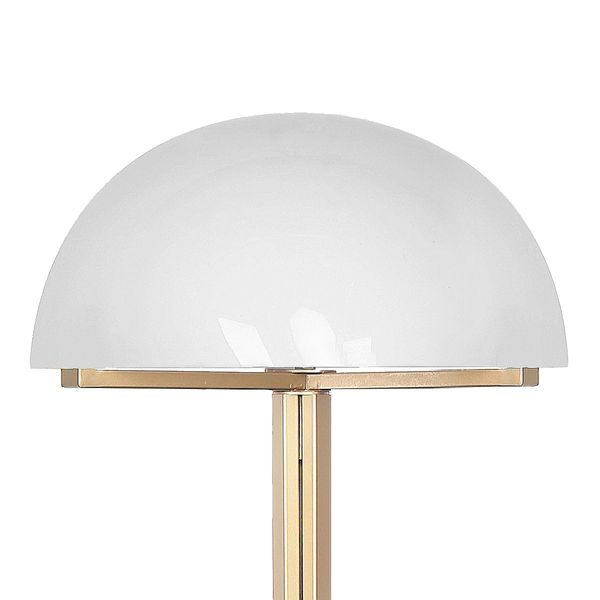 Sarantino Metal Floor Lamp in White Acrylic Shade