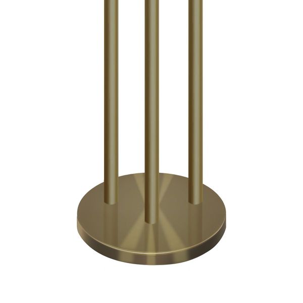 Sarantino Brass Floor Lamp with Three Metal Shades