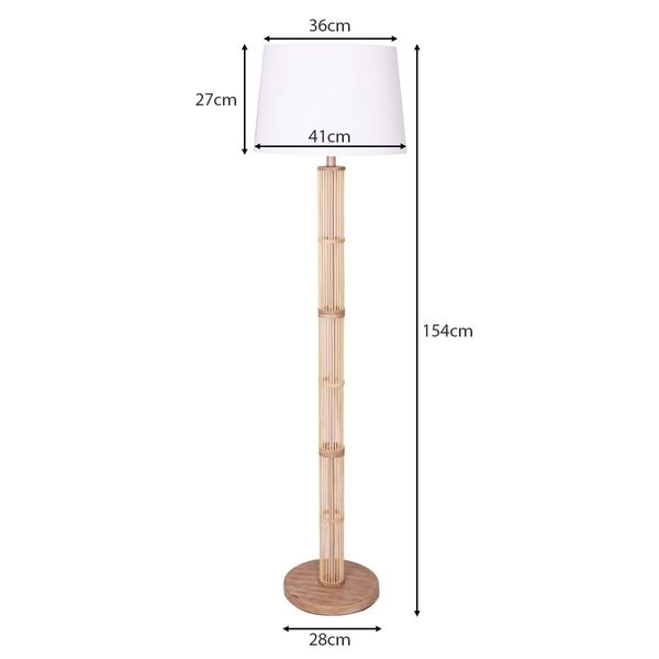 Sarantino Floor Lamp with a Nature Finish