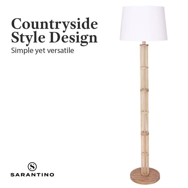 Sarantino Floor Lamp with a Nature Finish