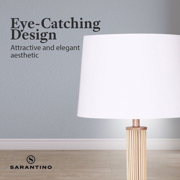 Sarantino Floor Lamp with a Nature Finish