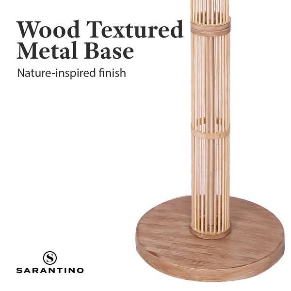 Sarantino Floor Lamp with a Nature Finish