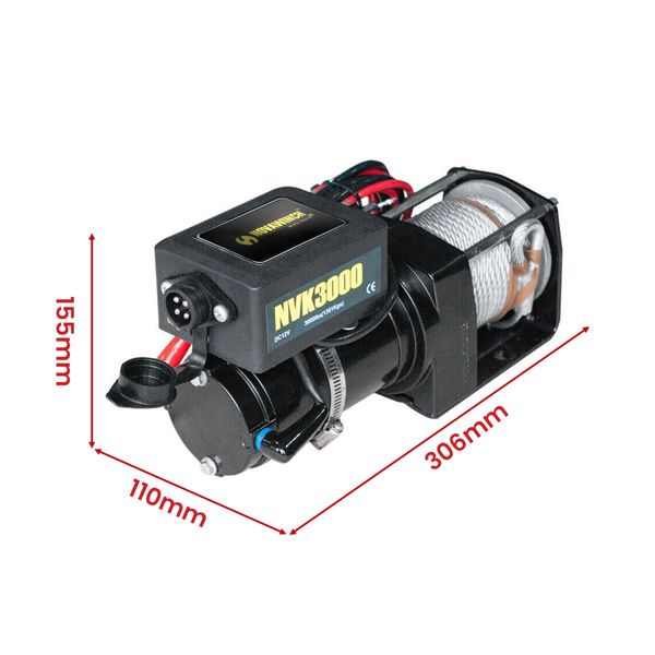 NovaWinch 3000LBS 12V Electric Winch