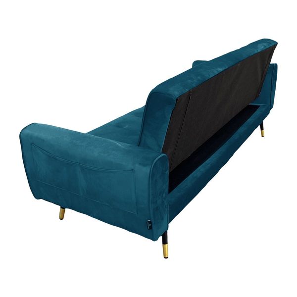 Sarantino Ava Tufted Velvet Sofa Bed  -Green