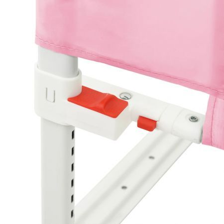 Toddler Safety Bed Rail Pink 160x25 cm Fabric