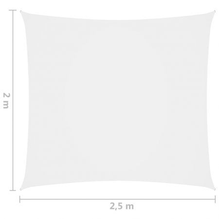 Sunshade Sail Oxford Fabric Rectangular 2x2.5 m White