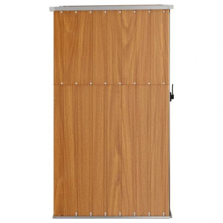 Garden Tool Shed Brown 88x89x161 cm Galvanised Steel