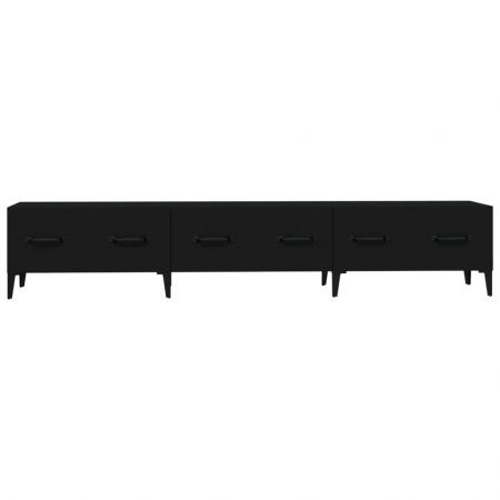 TV Cabinet Black 150x34.5x30 cm Engineered Wood