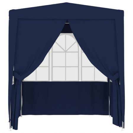 Professional Party Tent with Side Walls 2.5x2.5 m Blue 90 g/m²